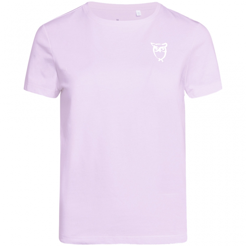 ROSA owl print basic tee - T-Shirt - flieder